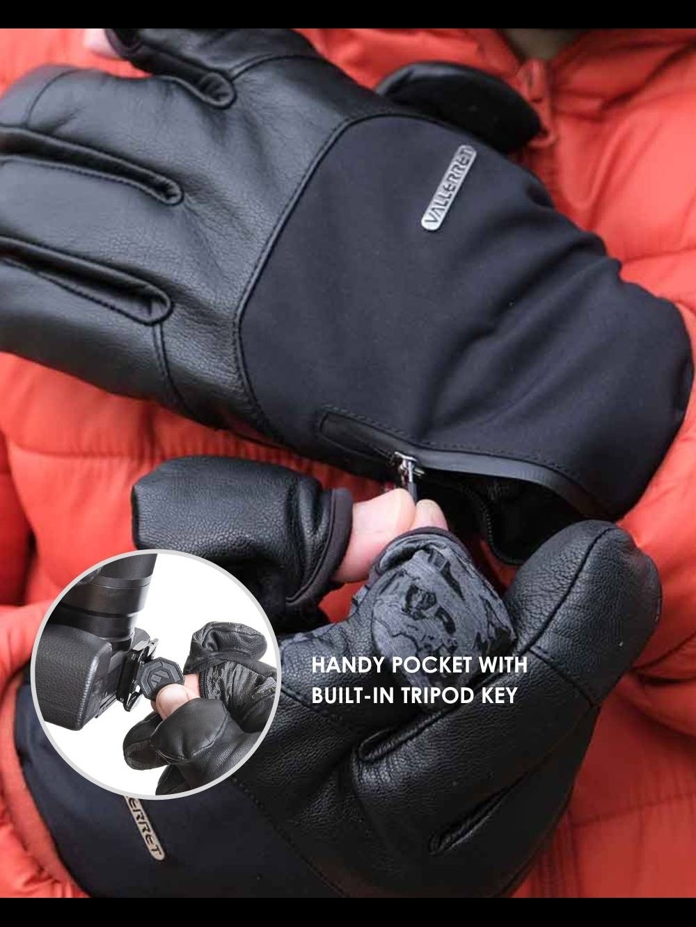 📤FINAL CALL - Sold Out Vallerret Tinden Magnetic Photography Winter Gloves - Picture 8 of 16